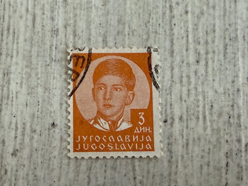Yugoslavia #123 Used, 3d, King Peter II, 2024 SCV.$0.25