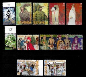 Slovenia 2000/2005 ☀ Slovenian Cultural Heritage -  Folklore - Masks ☀ MNH**