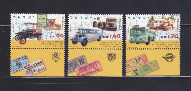 Israel 1217-1219 Tabs Set MNH Public Transportation