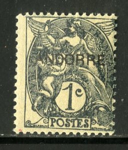 FRENCH ANDORRA 1 MH BIN $1.00 ANGELS