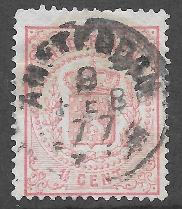 Netherlands (1869)  - Scott # 20,  Used