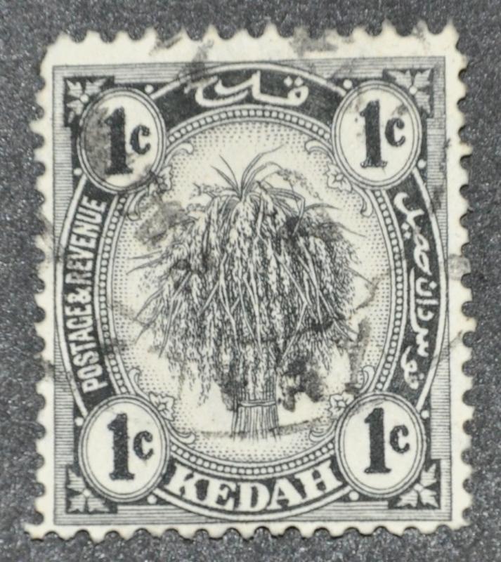 DYNAMITE Stamps: Malaya Kedah Scott #24  USED