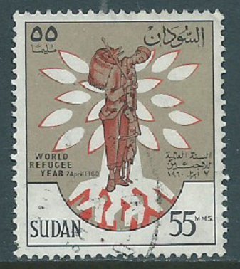 Sudan, Sc #129, 55m Used