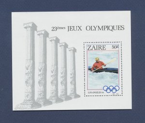 ZAIRE - Scott 1159 - MNH S/S - Olympics Kayak - 1984