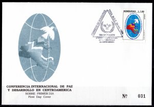 Honduras 1994 Sc#C940 DOVE (BIRD) CONFERENCE ON PEACE Single F.D.C.