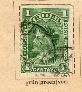 Chile 1900 Early Issue Fine Used 1c. NW-09279