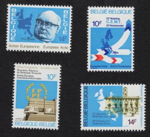 Belgium Scott 1006-1009 MNH Sabena Set