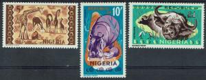 NIGERIA 1965 PICTORIAL 5/- 10/- AND 1 POUND MNH ** TOP 3 VALUES