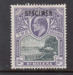 St Helena #55s Mint With Specimen Overprint