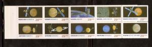 #2568-77 Space Exploration Booklet Pane Mint NH