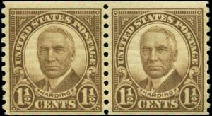 U.S. #686 Coil Pair Mint Never Hinged MNH