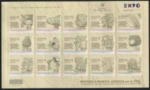 Italy 2015, Expo Milano, Nutrition 15v m/s s-a, MNH