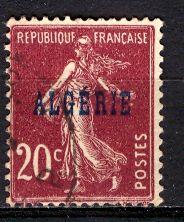 Algeria; 1924: Sc. # 12: O/Used Single Stamp