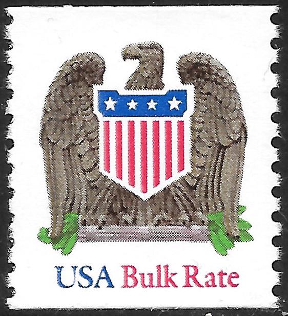 Sc 2604  (10¢) Eagle & Shield Bulk Rate Single, MNH