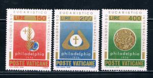 Vatican 592-94 Set Unused Religion (V0055)+