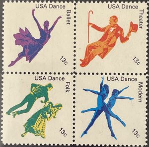 Scott #1749-1752 1978 13¢ American Dance MNH OG