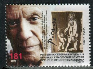 391 - NORTH MACEDONIA 2023 - Pablo Picasso - Painter - MNH