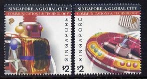 SINGAPORE - 2003 - Singapore,  A Global City - Perf 2v Set - Mint Never Hinged