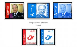 COLOR PRINTED BELGIUM 2000-2010 STAMP ALBUM PAGES (155 illustrated pages)