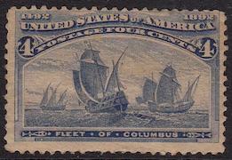 United States, #233, MH, rough back