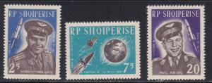 Albania # 654-656, Vostoks 3 & 4 Flights, NH, 1/2 Cat.