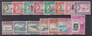Virgin Islands, Scott 144-158 (SG 178-192), MLH