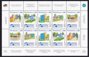 Venezuela Education Building and Endowment Foundation Sheetlet of 10v 2001