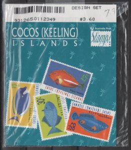 Cocos Islands #305, 307, 310, 315 MNH-XF