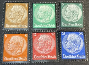 GERMANY # 436-441--MINT/HINGED--COMPLETE SET--1934