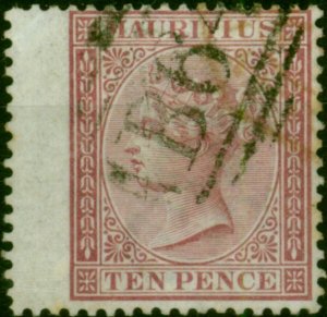 Seychelles 1863 10d Maroon of Mauritius SGZ25 V.F.U