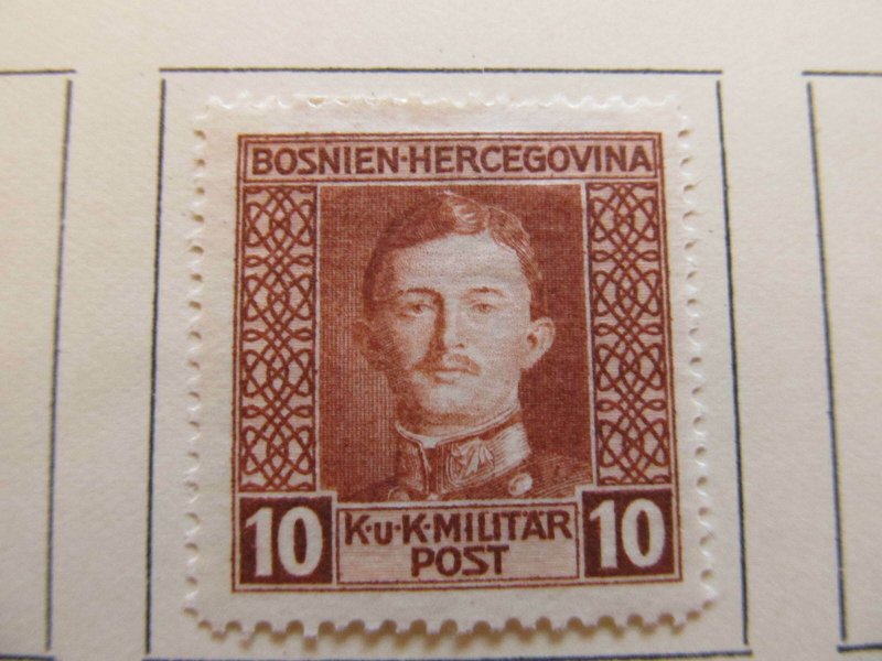 Bosnia & Herzegovina 1917 10h fine MH* stamp A13P18F70