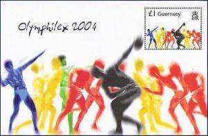 GUERNSEY - 2004 OLYMPHILEX 2004 / OLYMPICS - Miniature sheet - MINT NH