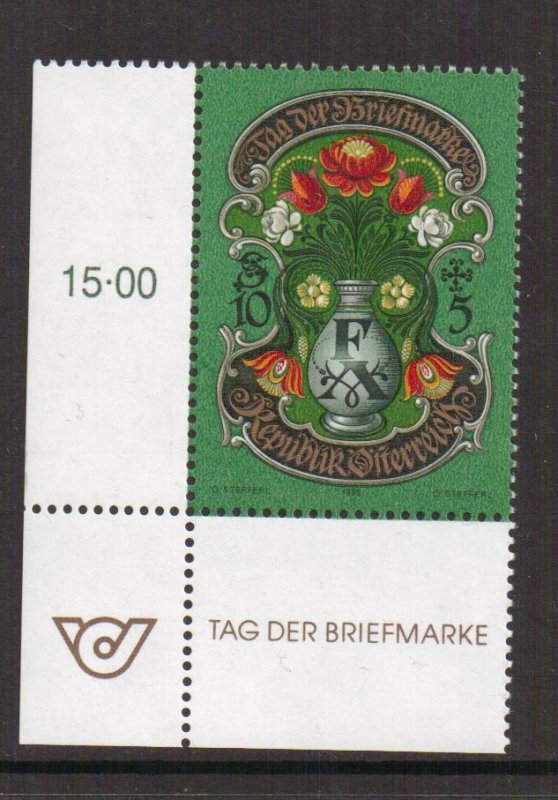 Austria    #B361  MNH  1995   stamp day   letters F and A