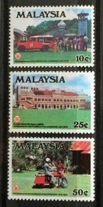 MALAYSIA 1978 4th Commonwealth Postal Administrations Conference SG#174-176 MH