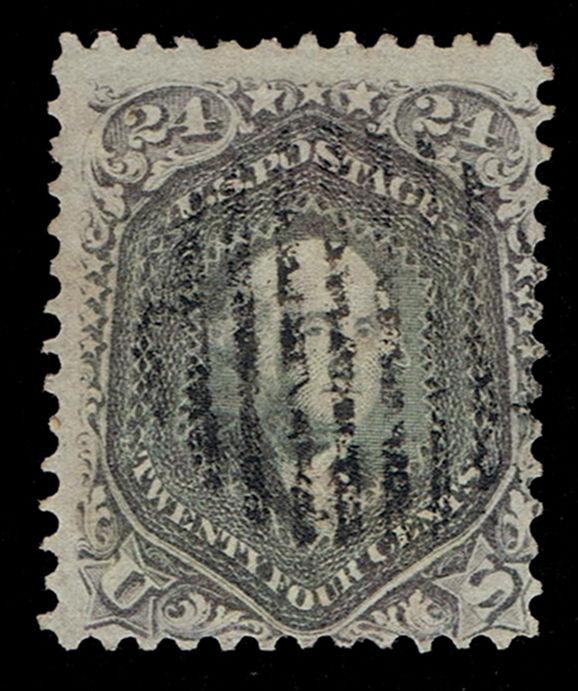 STUNNING GENUINE SCOTT #78b VF+ USED 1862 GRAY COLOR SCV $450 - PRICED TO SELL.