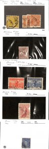 Australia Postage Stamp, #118, 120, 125, 177, 157-8, 183 Used, 1933-40 (AH)