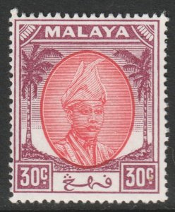 Malaya Pahang Scott 69 - SG67, 1950 Sultan 30c MH*