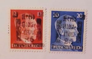 GERMANY GLOUCHAU 2 DIFF MINT LH