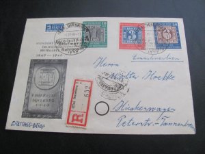 GERMANY  1949 REGISTERED COVER   VERY NICE (155)