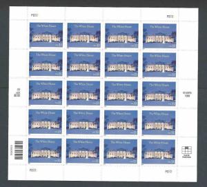 U S Full Sheet Of Mint Stamps Scott #3445 White House Anniversary  See Info