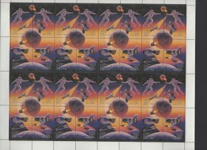 Russia #6083a (1992 Space block joint issue with USA sheet of 8) VFMNH CV $24.00