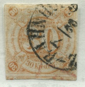 Thurn & Taxis 1859 30 kreuzers used