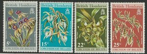 EDSROOM-6928 Belize 255-58 MNH 1970 Complete Orchids