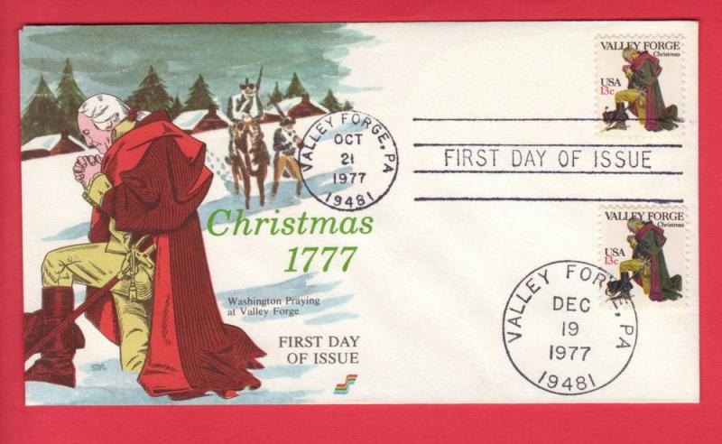 #1729 Washington At Valley Forge-Spectrum Cachet