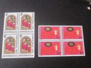 Australia 1969 Sc 466-67 Blk(4) set MNH