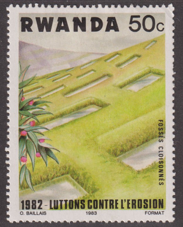 Rwanda 1142 Interrupted Ditching 1983