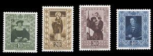 Liechtenstein #266-269 Cat$75, 1953 10rp-40rp, set of four, never hinged