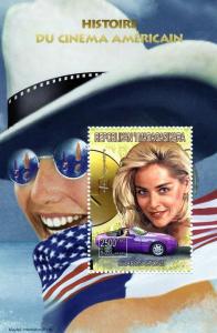 Malagasy 1999 SHARON STONE American Actress s/s Perforated Mint (NH)