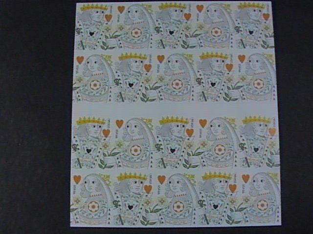 U.S.# 4405-4406-MINT/NH--BOOKLET PANE OF 20---LOVE/KING AND QUEEN OF HEARTS-2009