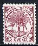 Samoa 1886-1900 Palm Trees 6d brown-lake mtd mint SG 62